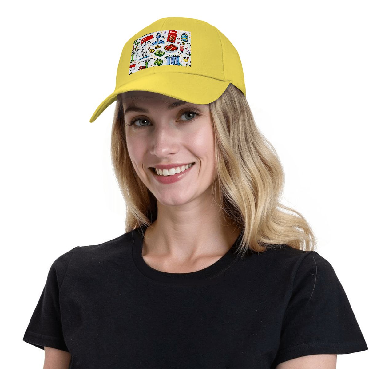 Custom Curved Eaves Trucker Hat (Solid Color)