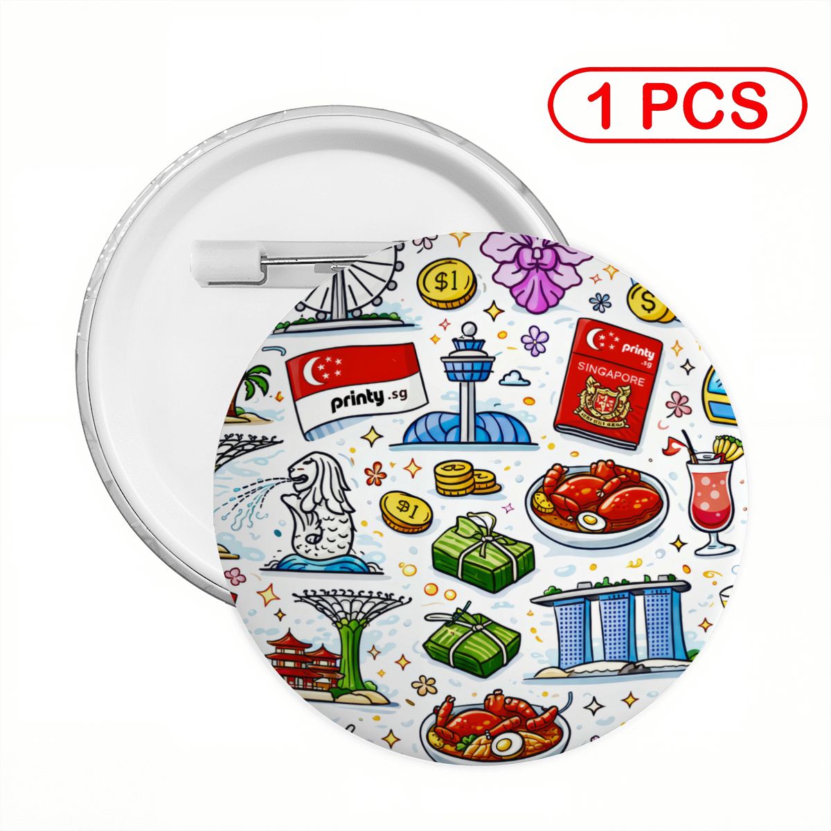 Custom Round Button Badge