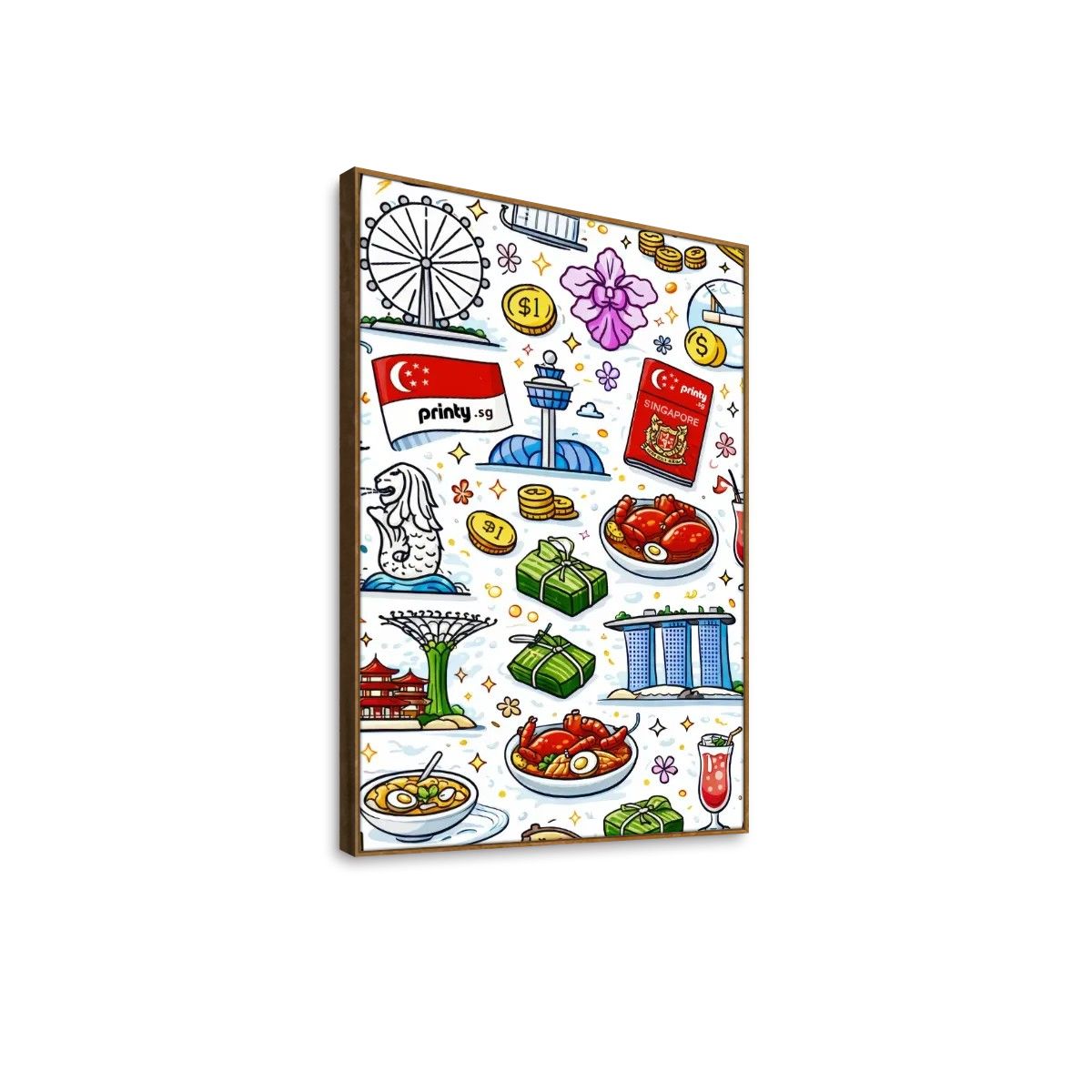Custom Frameable Canvas Prints Wall Art (Vertical)