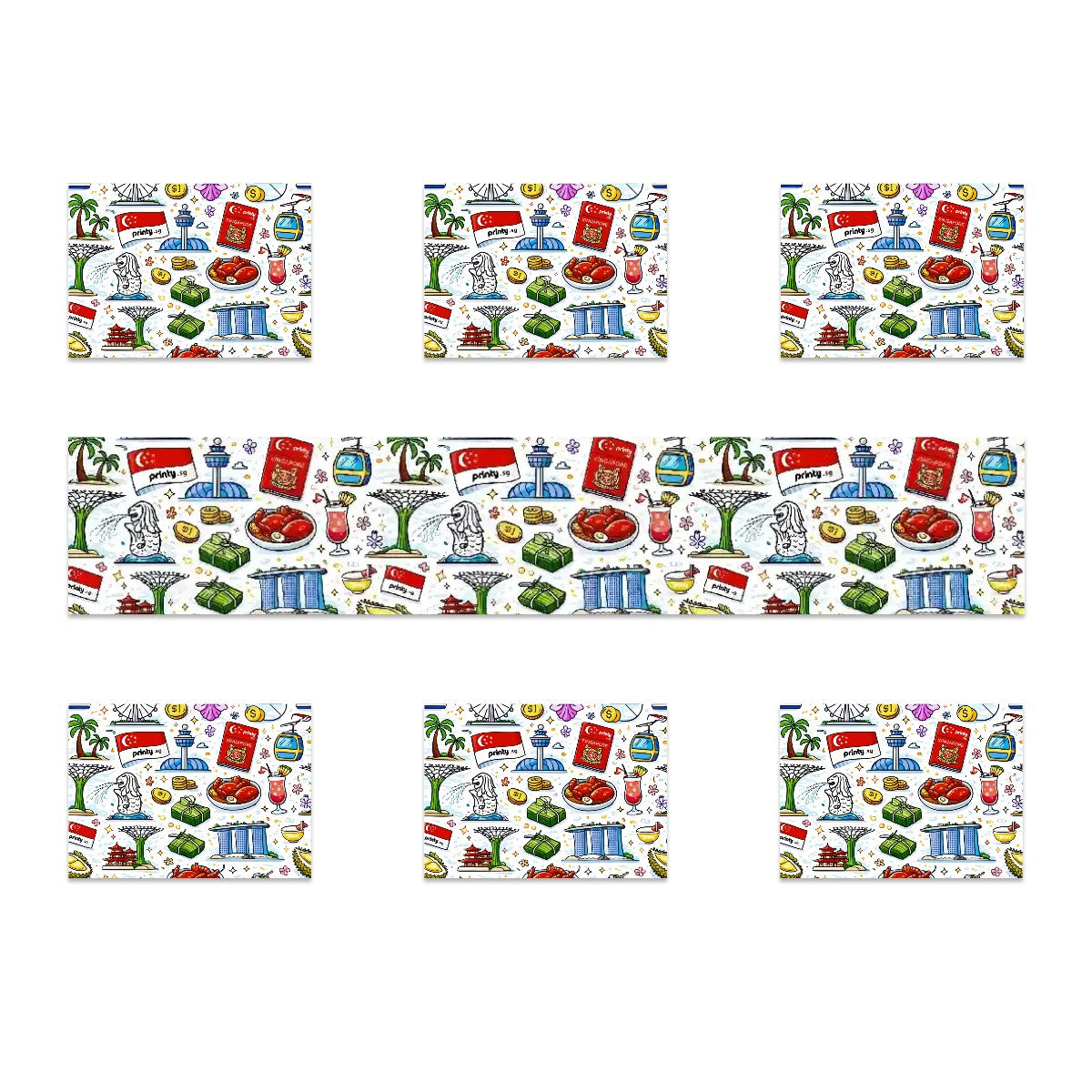 Custom Table Runner Placemat Set 7 Pieces