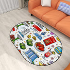 Custom Multiple Sizes Oval Area Rug