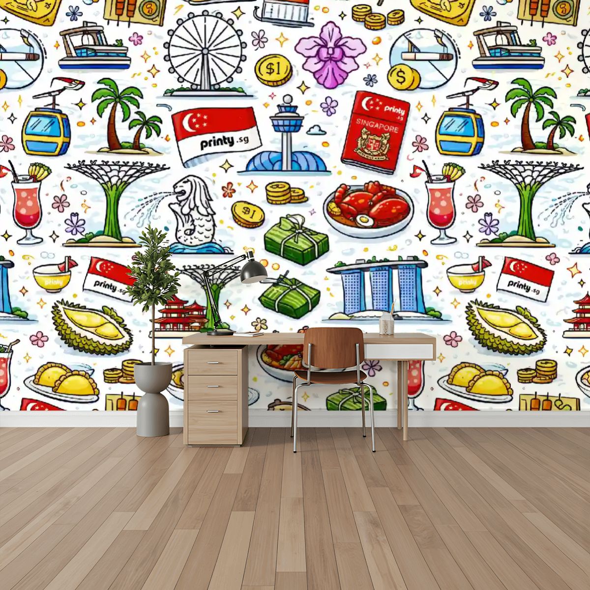 Custom Unpasted Mural Wallpaper 144"x100"