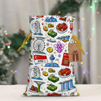 Custom Christmas Drawstring Gift Bags