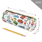 Custom Leather Cylindrical Pencil Case