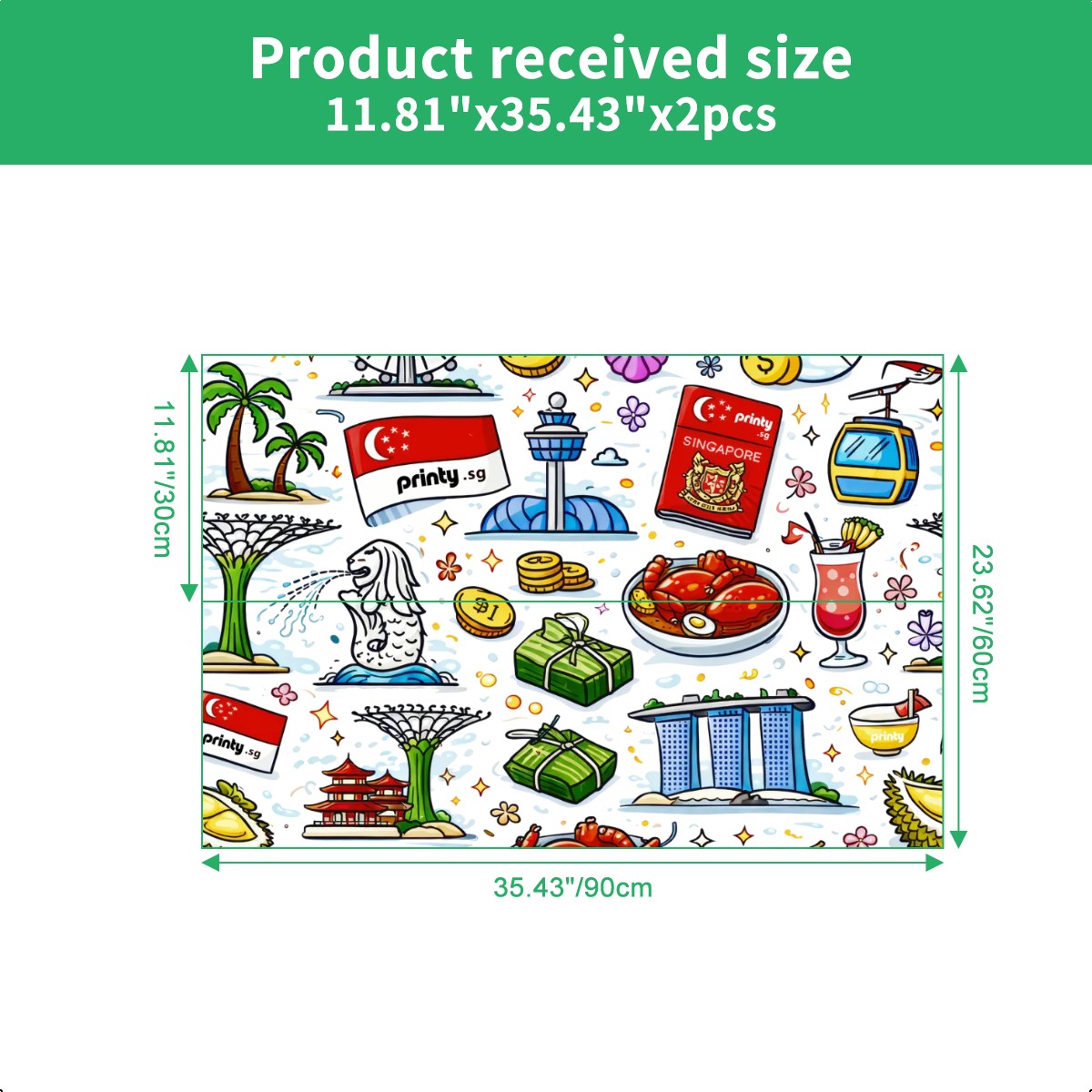 Custom Large Die-Cut PVC Stickers (UV) 12"x36"x2 pcs