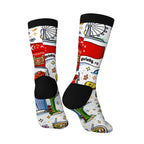 Custom Color Contrast Crew Socks