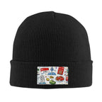 Custom Knitted Hat with Velvet Patches