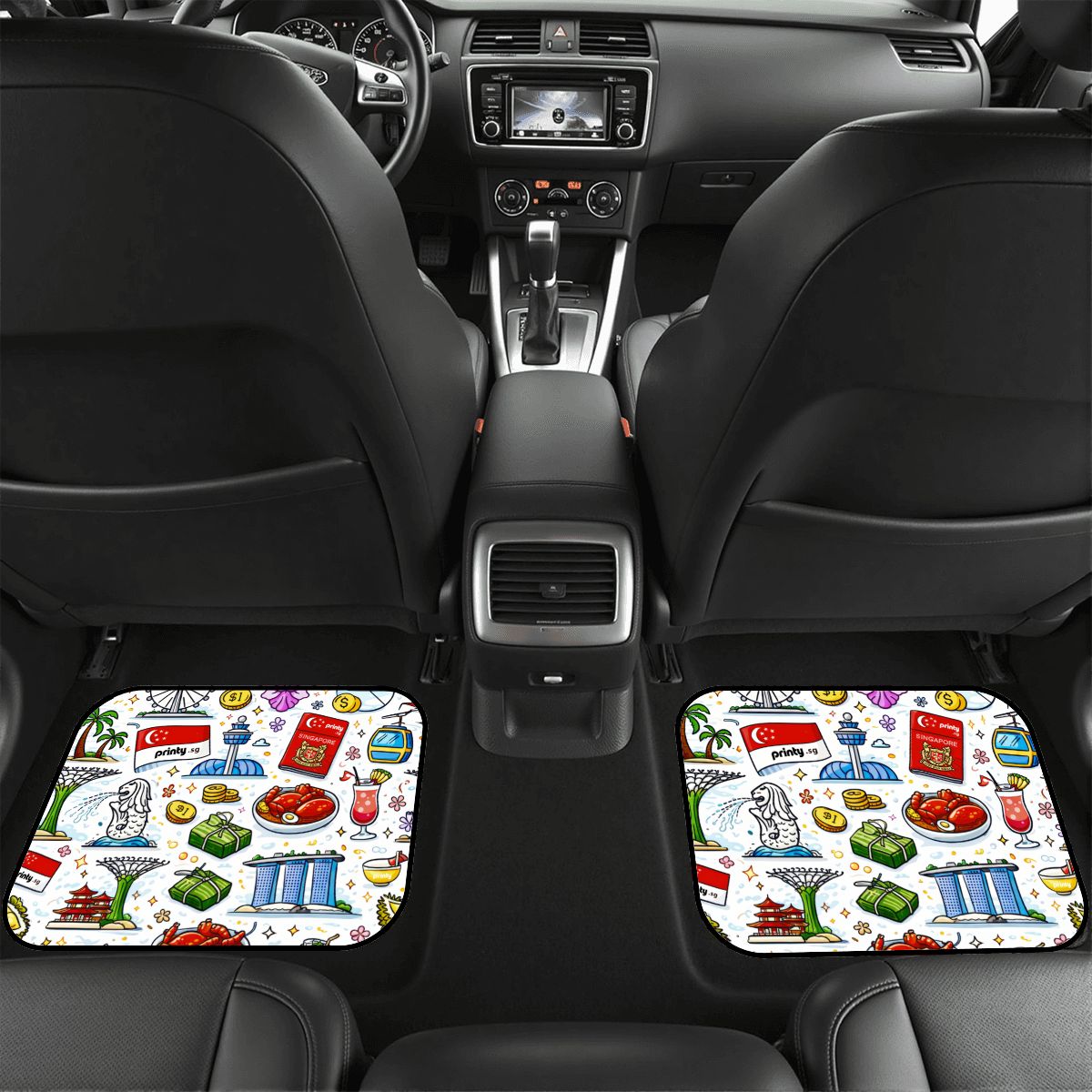 Custom Rear Car Floor Mats 2 pcs