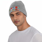 Custom Knit Hat with Heat Transfer Patch