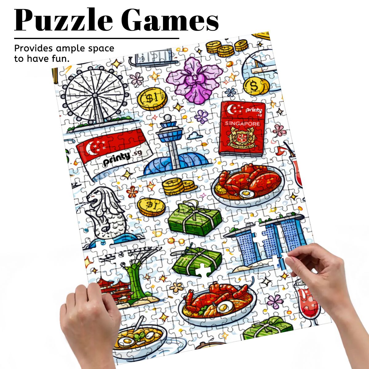 Custom Wooden Jigsaw Puzzles 300 pcs (Vertical)