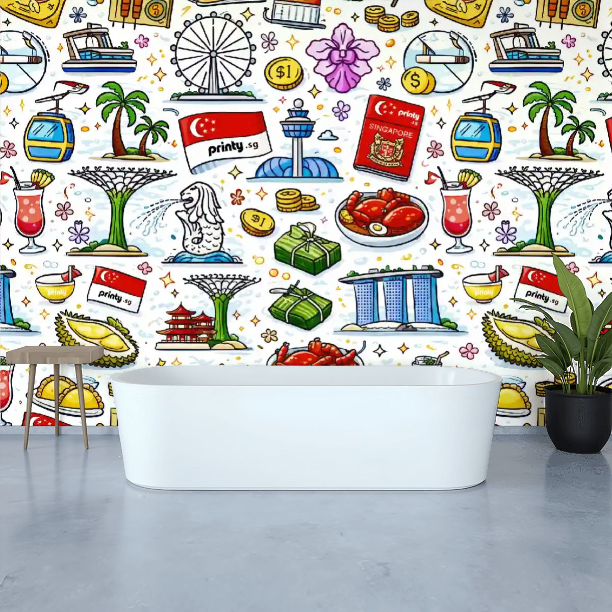 Custom Unpasted Mural Wallpaper 144"x100"