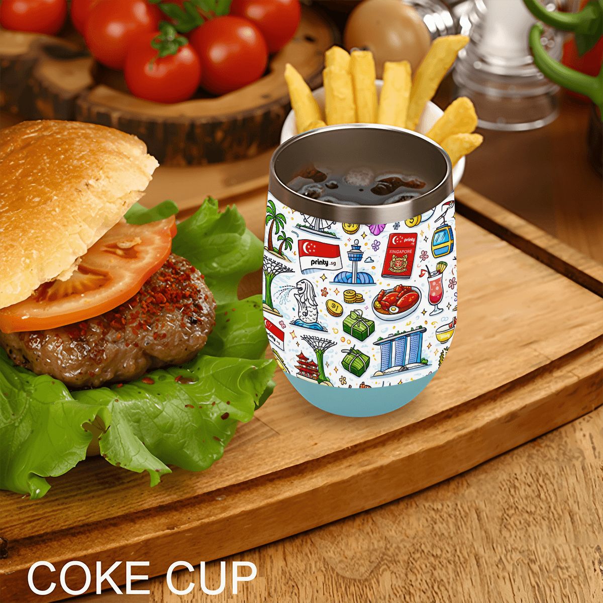 Custom Egg-Shaped Tumbler (12oz)