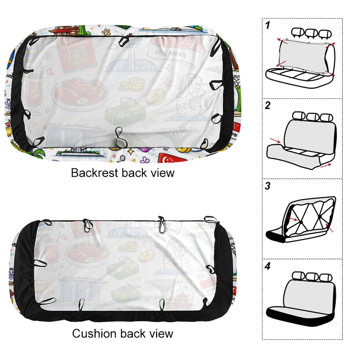 Custom Car Back Seat Cover