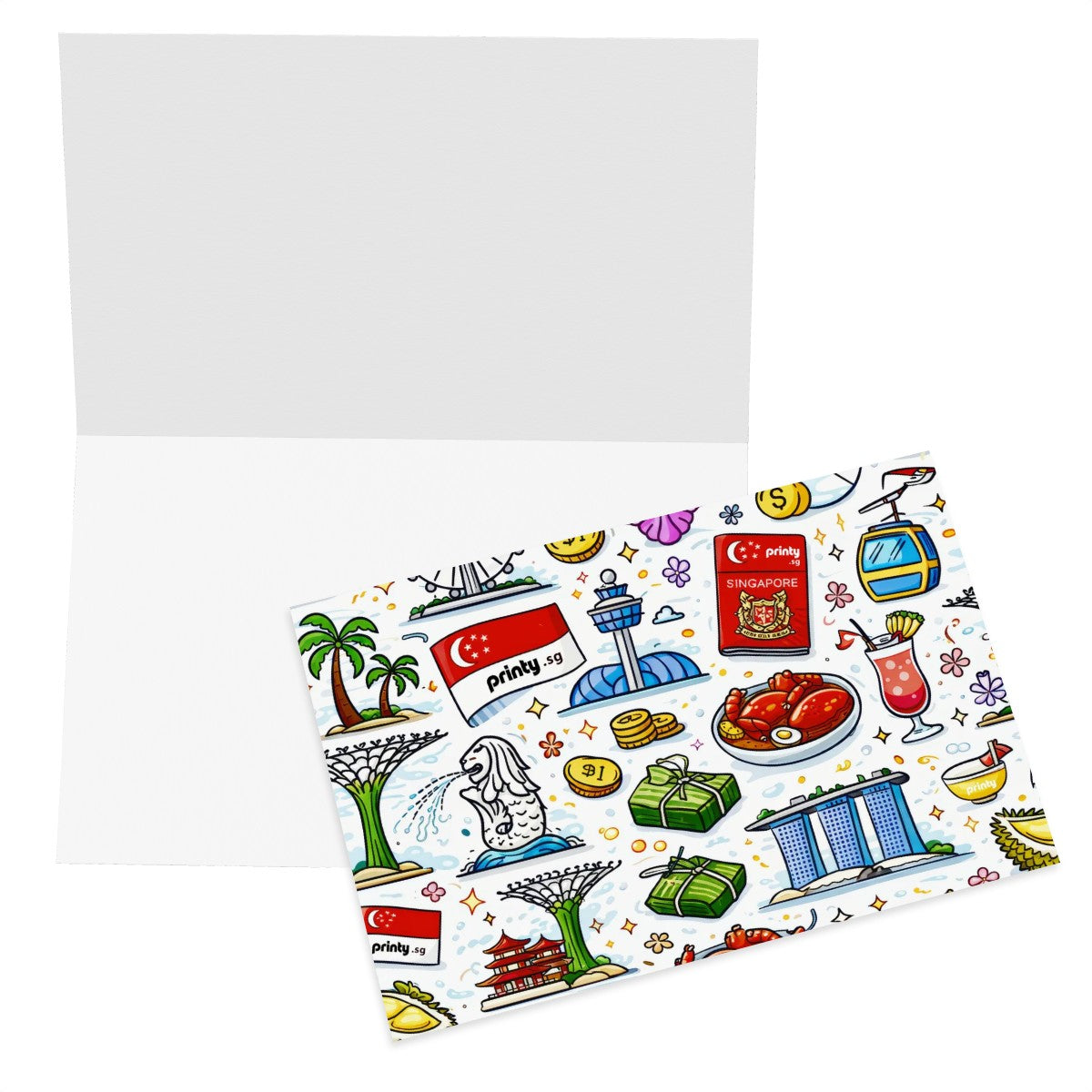 Custom Horizontal Greeting Cards (Pearl Paper)