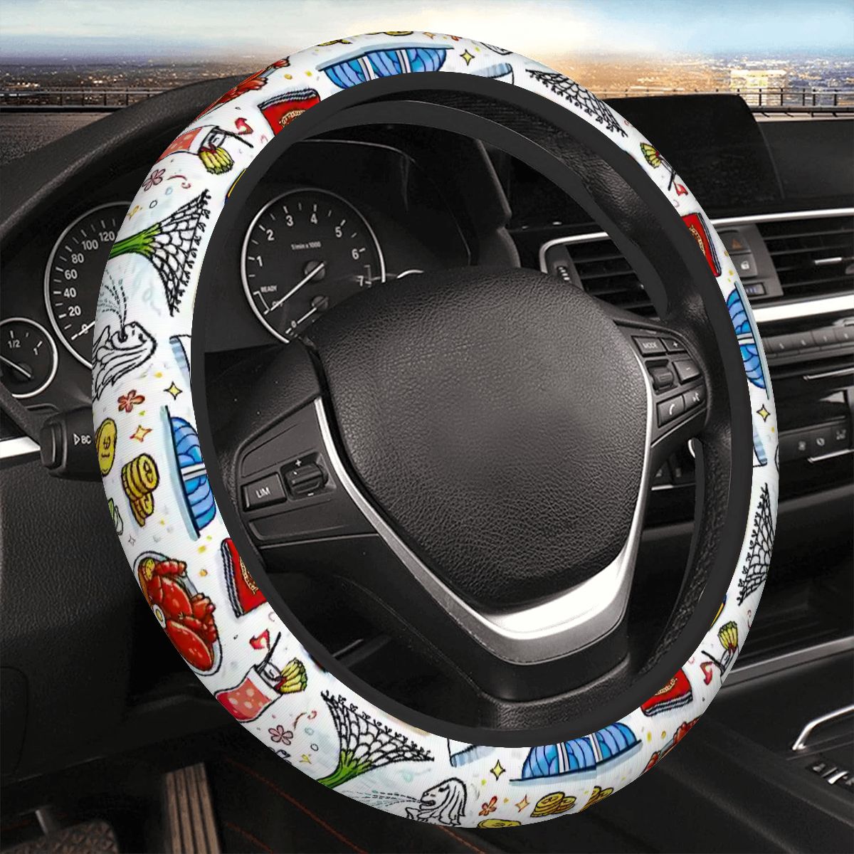 Custom Thickened Elastic Car Steering Wheel Cover