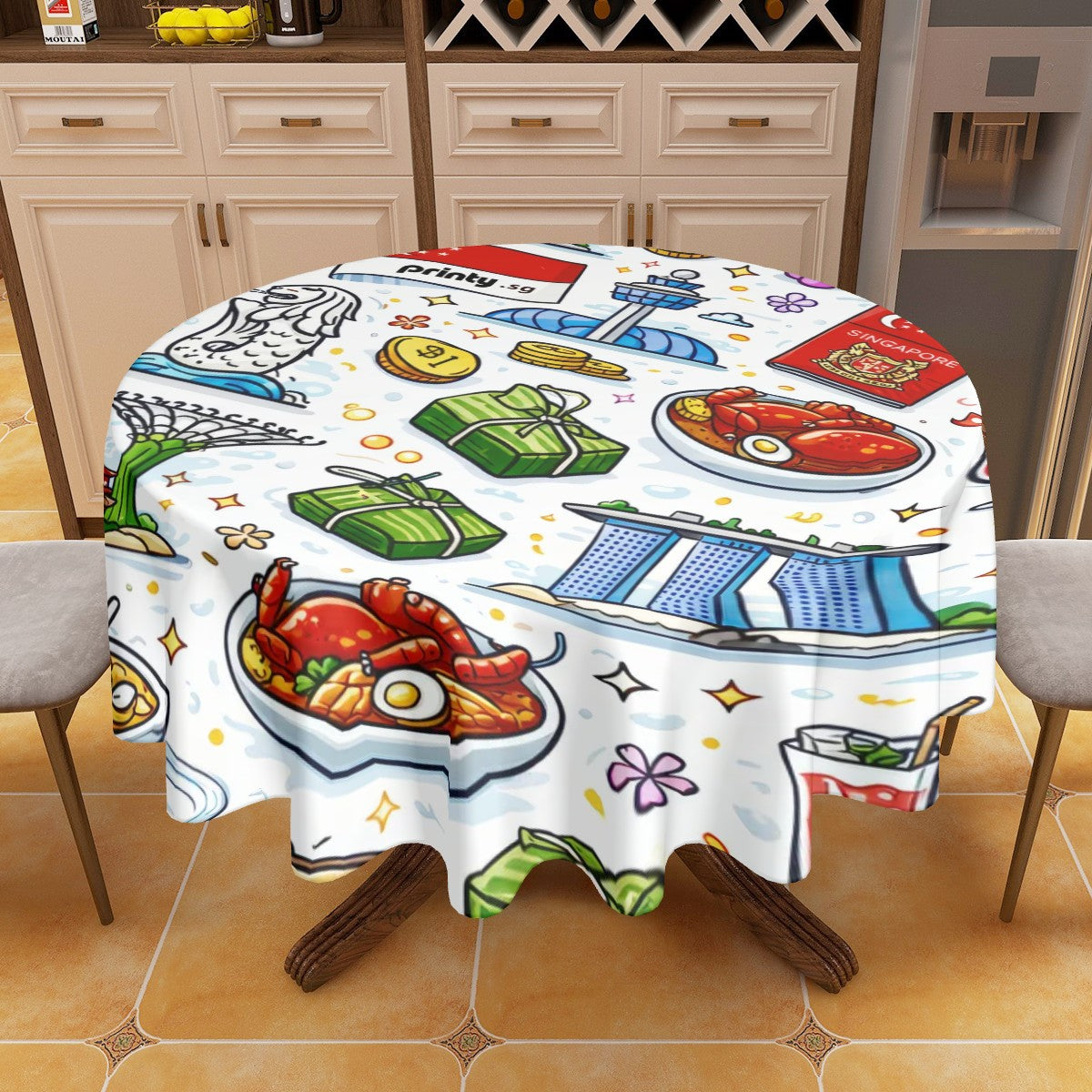 Custom Round Tablecloth
