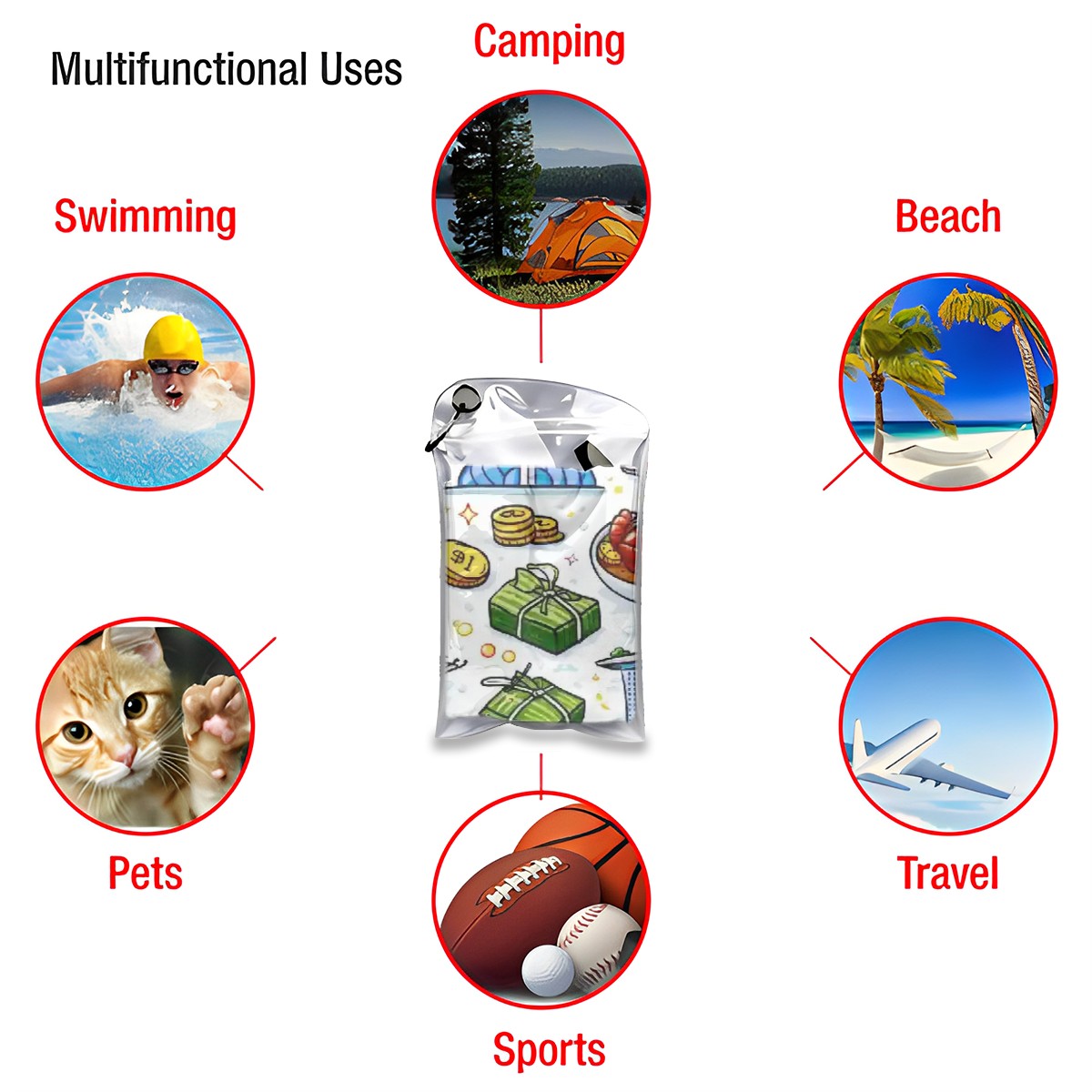Custom Quick Dry Microfiber Towel (Horizontal)