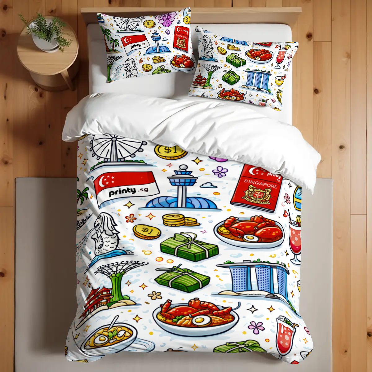 Custom Twin Duvet Cover Set 68"x86"