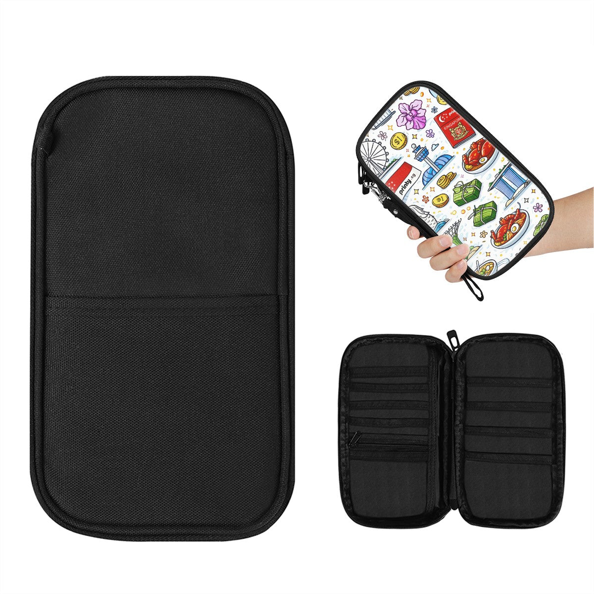 Custom Passport Holder Family (Single-Sided Pattern)