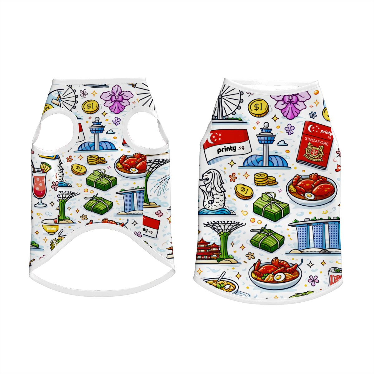 Custom Large Dog Cotton Tank Top