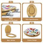 Custom Wood Toilet Seat V-Shaped