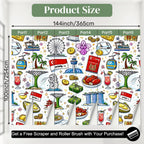 Custom Unpasted Mural Wallpaper 144"x100"