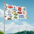 Custom Outdoor Decor Flags Single Sided (2:3)