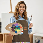 Custom Unisex Canvas Cross Back Apron with Pockets