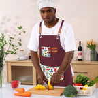 Custom Unisex Canvas Cross Back Apron with Pockets