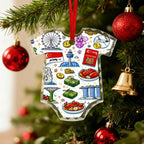 Custom Clothing-Shaped Glass Ornament