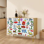 Custom Wooden Storage Cabinet