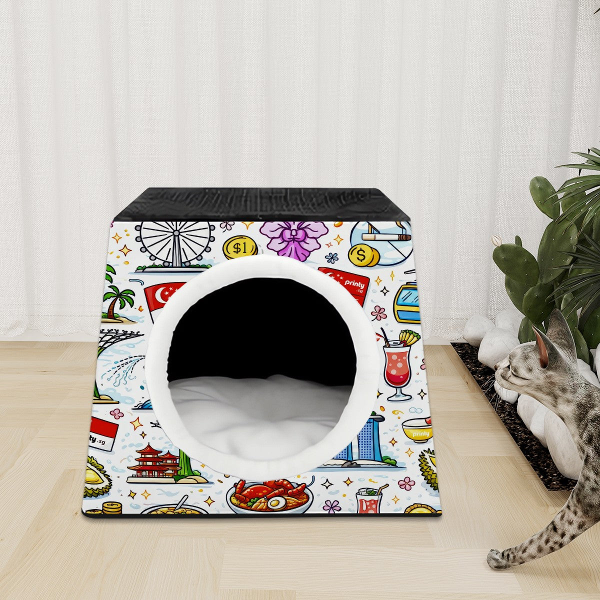 Custom Space Capsule Pet Bed