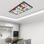 Custom Magnetic Fluorescent Light Covers for Ceiling Lights 4 Pcs