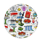 Custom PVC Wall Clock without Numbers & Scales with Stand
