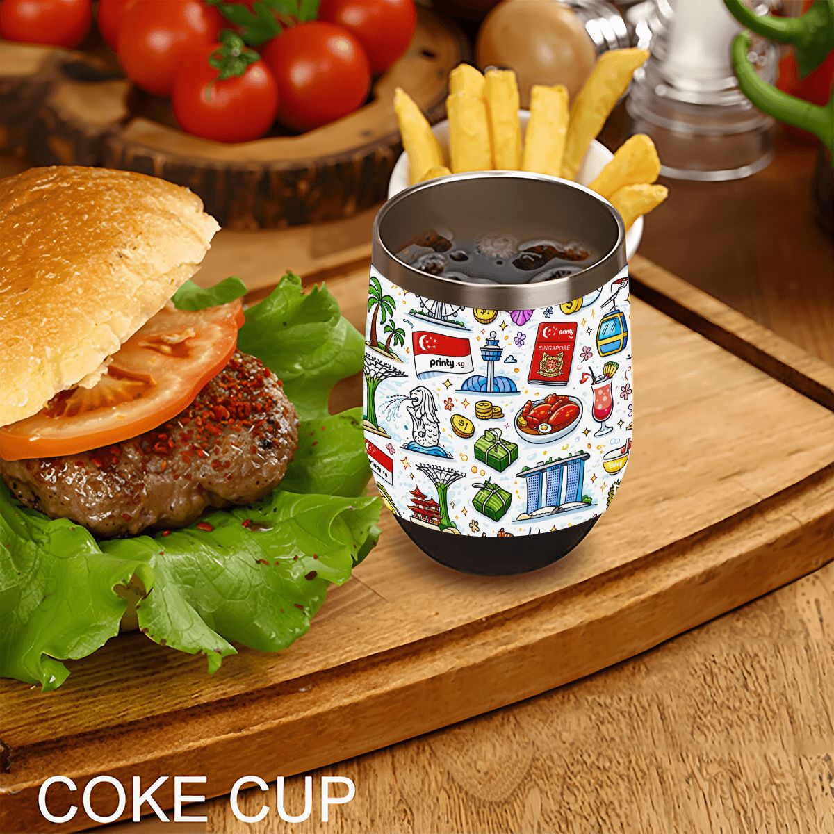 Custom Egg-Shaped Tumbler (12oz)