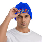 Custom Knit Hat with Heat Transfer Patch