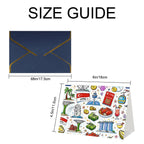 Custom Golden Edge Greeting Cards (Horizontal)
