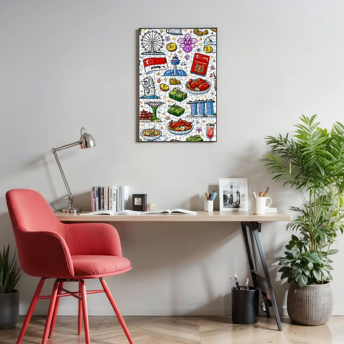 Custom Wooden Jigsaw Puzzles 300 pcs (Vertical)