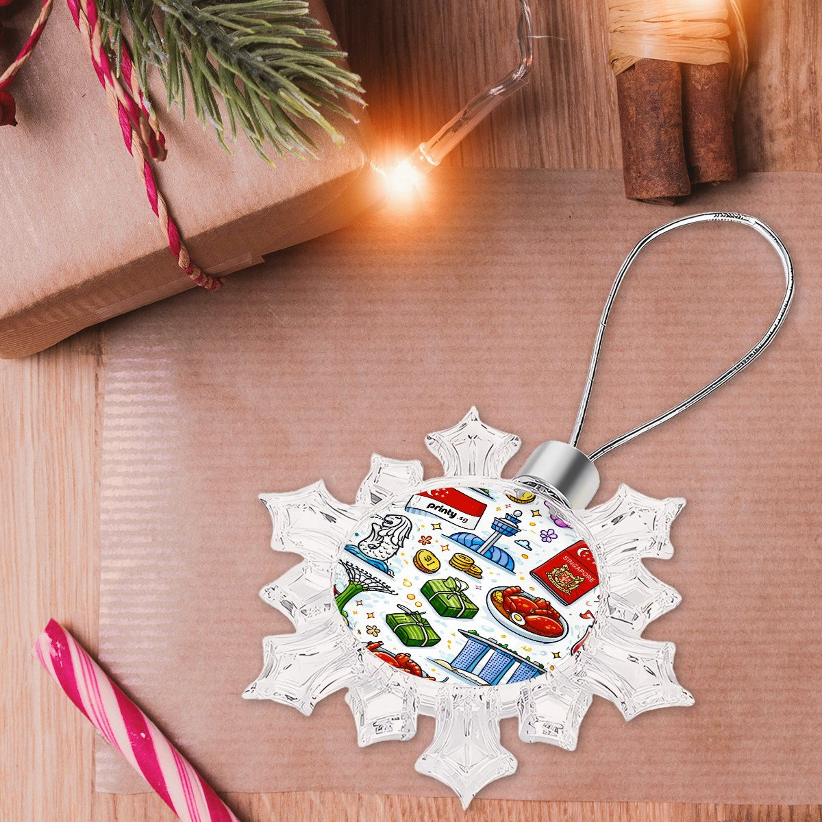 Custom Christmas Snowflake Decorations