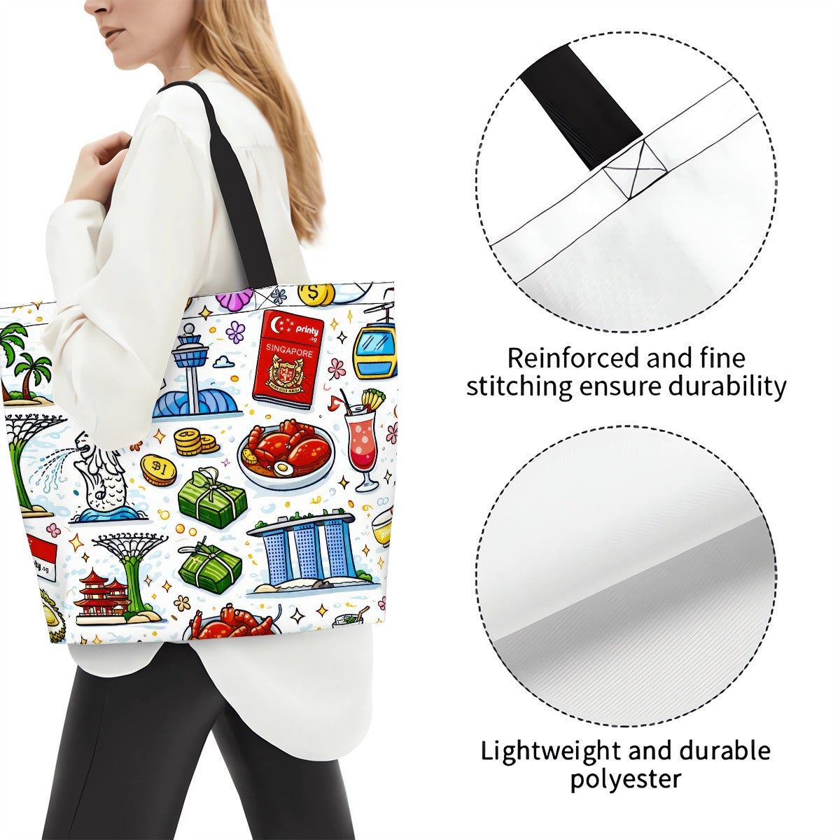 Custom Women's Large Capacity Shoulder Bag