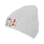 Custom Knitted Hat with Velvet Patches