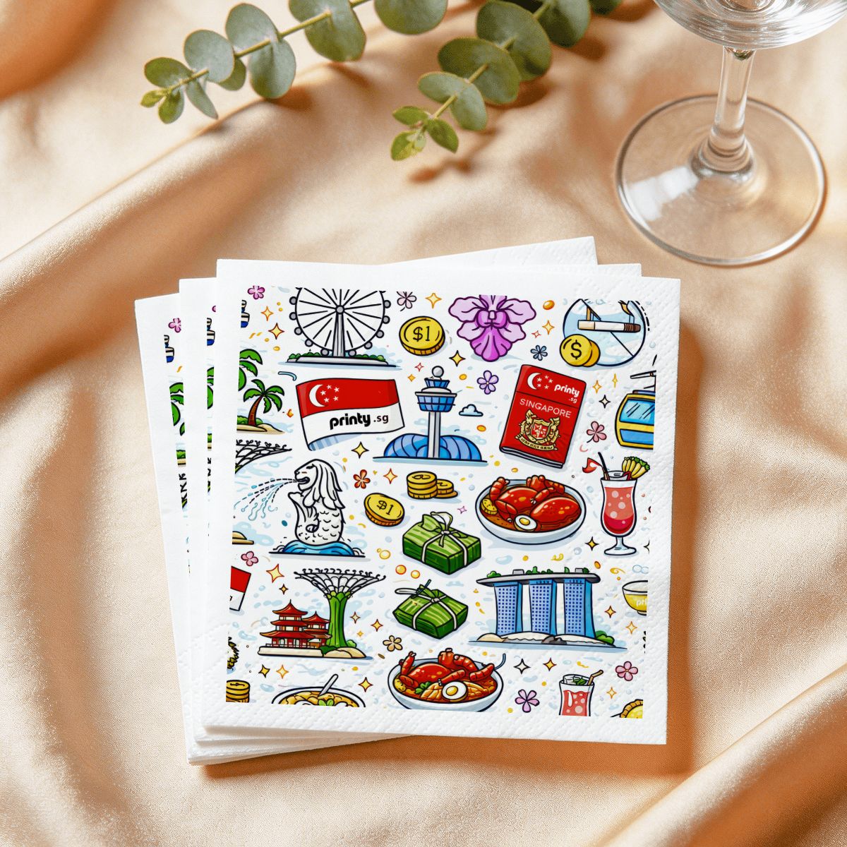 Custom 3-Ply Cocktail / Luncheon Napkins