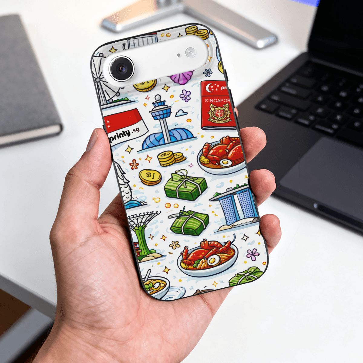 Custom iPhone 17 Air TPU Black Phone Case