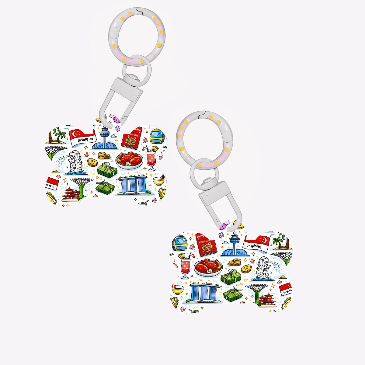 Custom Bone-Shaped Acrylic Pet Tag