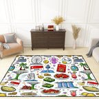 Custom Area Rug Floor Carpet (4:3)