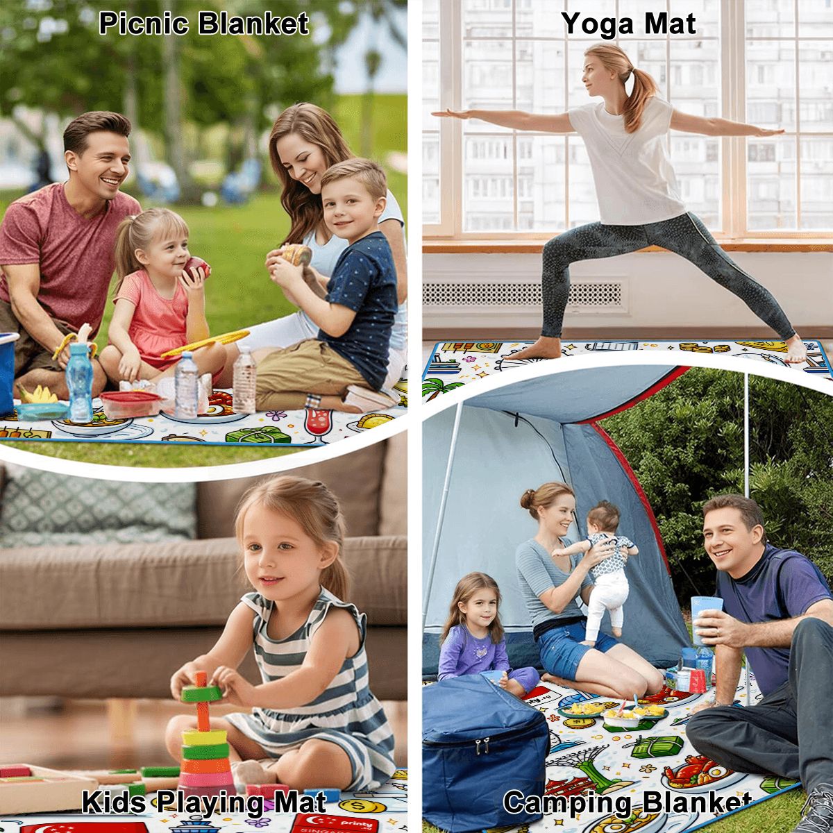 Custom Outdoor Picnic Blanket