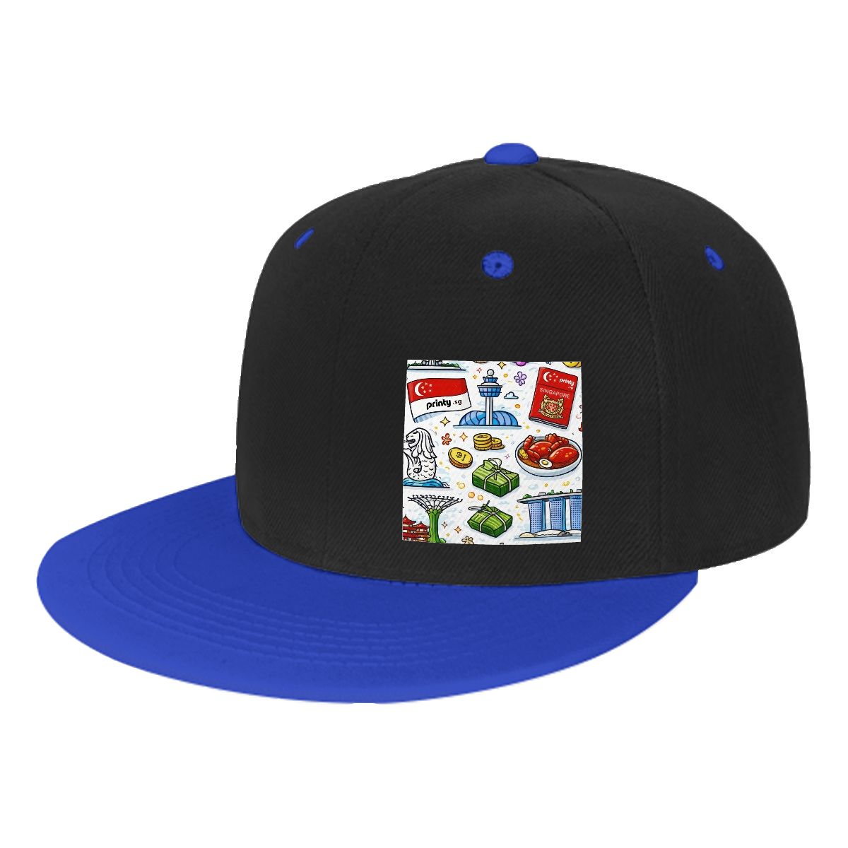 Custom Flat Bill Hats Hip Hop Style (Side Pattern)