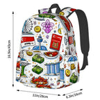 Custom Large Capacity Oxford Backpack with Cloth Side Pockets