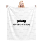 Custom 280 GSM Multi-Size Flannel Throw Blanket (Vertical)