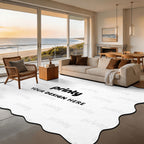 Custom Scalloped Area Rug 144"x108"